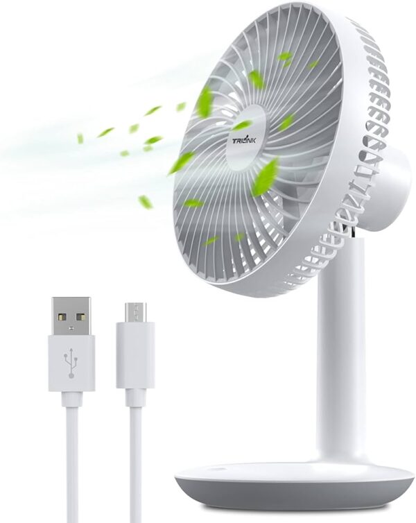 Mini USB Desktop Fan – Compact, Powerful & Rechargeable